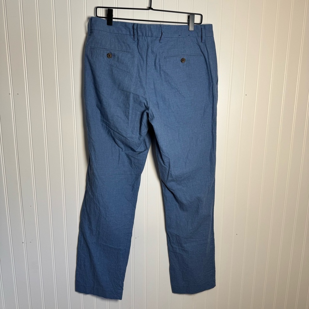 J by J. Crew Tapered Men's Blue Chino Dress Pants 100% Cotton Size 32x32 - Picture 5 of 11